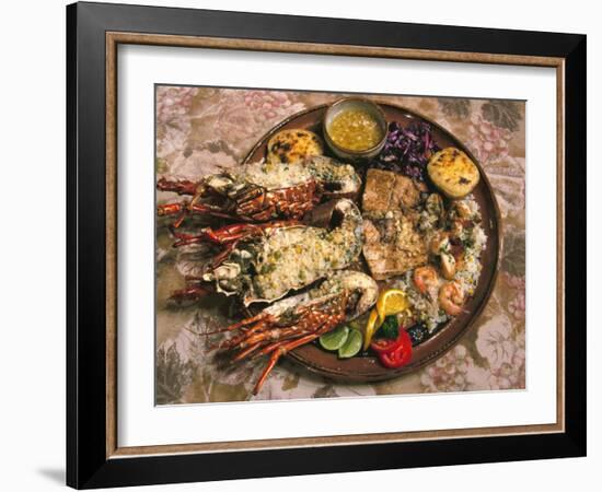 Close-up of Seafood Platter, Puerto Vallarta, Mexico-Merrill Images-Framed Photographic Print