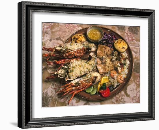 Close-up of Seafood Platter, Puerto Vallarta, Mexico-Merrill Images-Framed Photographic Print