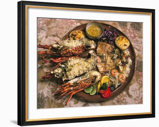 Close-up of Seafood Platter, Puerto Vallarta, Mexico-Merrill Images-Framed Photographic Print