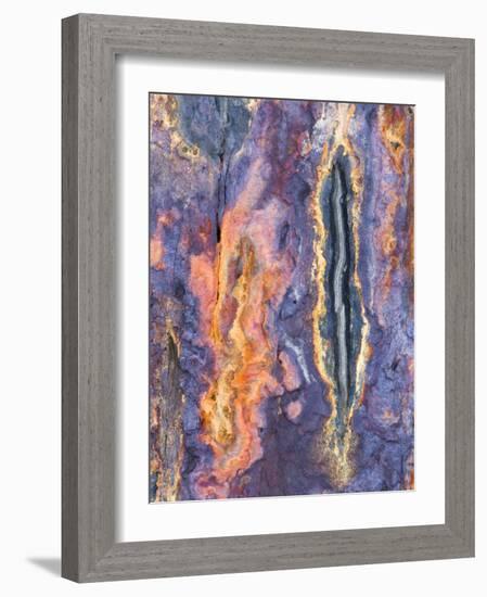 Close Up of Slate, Easdale, Scotland, UK-Niall Benvie-Framed Photographic Print