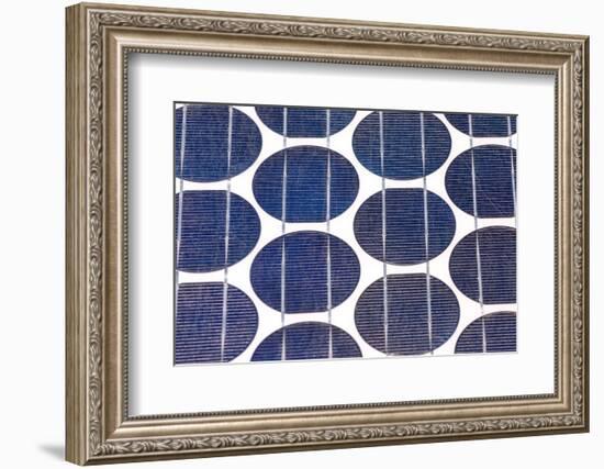 Close-Up of Solar Photovoltaic Panel Cells-Ralph125-Framed Photographic Print