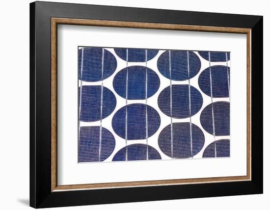 Close-Up of Solar Photovoltaic Panel Cells-Ralph125-Framed Photographic Print