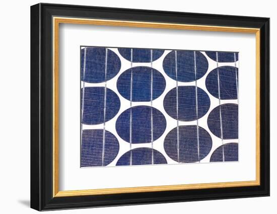 Close-Up of Solar Photovoltaic Panel Cells-Ralph125-Framed Photographic Print