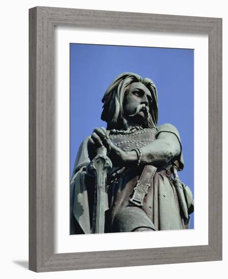 Close-Up of Statue of Vercingetorix, at Alise-Ste-Marie, in Bourgogne, France, Europe-Woolfitt Adam-Framed Photographic Print