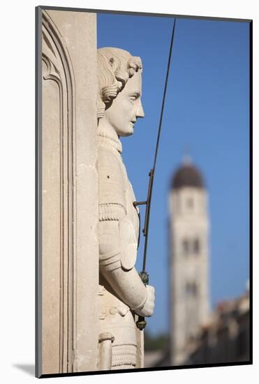 Close-Up of Statue on Placa, Dubrovnik, Croatia, Europe-John Miller-Mounted Photographic Print
