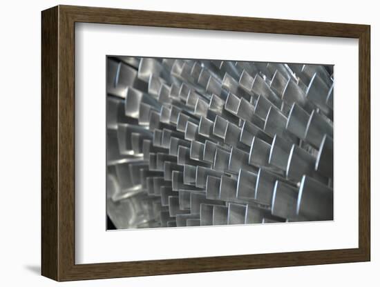 Close-Up of Steel Turbine Blades-photosoup-Framed Photographic Print