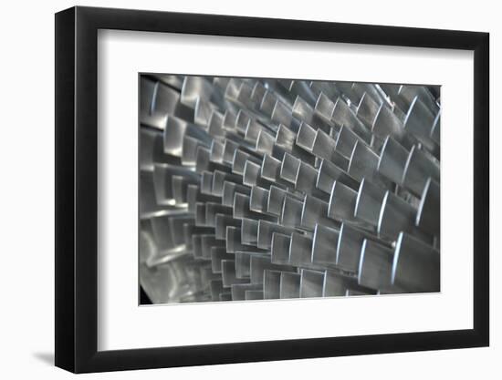 Close-Up of Steel Turbine Blades-photosoup-Framed Photographic Print