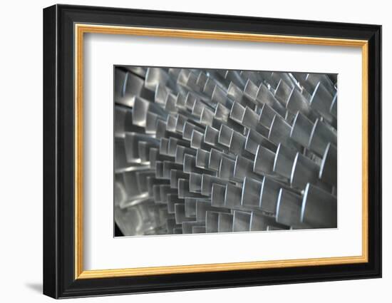 Close-Up of Steel Turbine Blades-photosoup-Framed Photographic Print