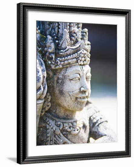 Close-Up of Stone Statue, Pura Tirta Empul Hindu Temple, Bali, Indonesia, Southeast Asia, Asia-Matthew Williams-Ellis-Framed Photographic Print