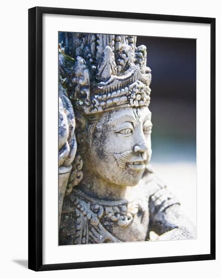 Close-Up of Stone Statue, Pura Tirta Empul Hindu Temple, Bali, Indonesia, Southeast Asia, Asia-Matthew Williams-Ellis-Framed Photographic Print