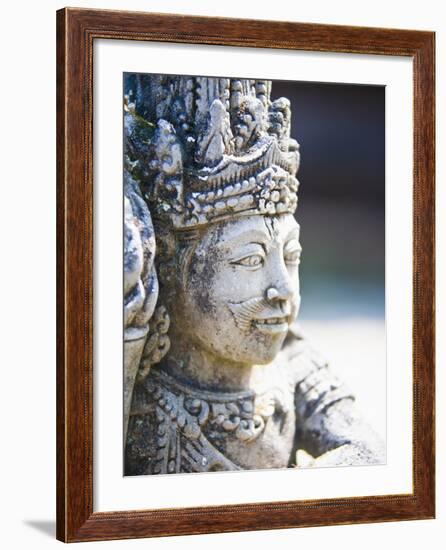 Close-Up of Stone Statue, Pura Tirta Empul Hindu Temple, Bali, Indonesia, Southeast Asia, Asia-Matthew Williams-Ellis-Framed Photographic Print