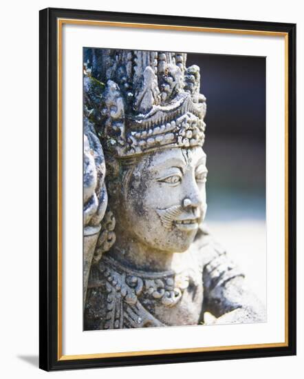 Close-Up of Stone Statue, Pura Tirta Empul Hindu Temple, Bali, Indonesia, Southeast Asia, Asia-Matthew Williams-Ellis-Framed Photographic Print