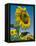 Close-Up of Sunflowers-Adam Woolfitt-Framed Premier Image Canvas