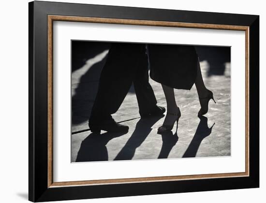 Close-Up Of Tango Dancers-null-Framed Art Print