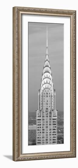 Close up of the Chrysler Building at sunset. It is the view from 42nd Street and 5th Avenue.-null-Framed Photographic Print