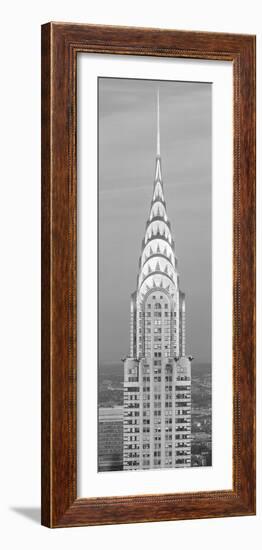 Close up of the Chrysler Building at sunset. It is the view from 42nd Street and 5th Avenue.-null-Framed Photographic Print