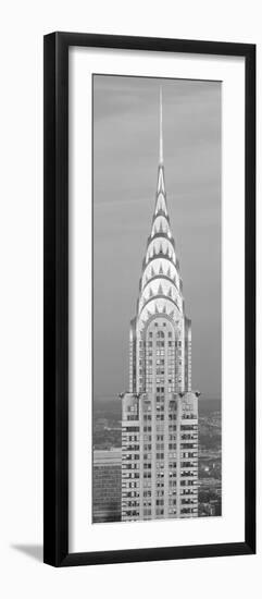 Close up of the Chrysler Building at sunset. It is the view from 42nd Street and 5th Avenue.-null-Framed Photographic Print