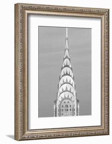 Close up of the Chrysler Building at sunset. It is the view from 42nd Street and 5th Avenue.-null-Framed Photographic Print