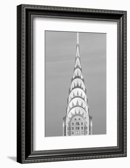 Close up of the Chrysler Building at sunset. It is the view from 42nd Street and 5th Avenue.-null-Framed Photographic Print