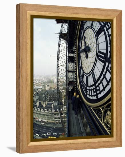 Close-Up of the Clock Face of Big Ben, Houses of Parliament, Westminster, London, England-Adam Woolfitt-Framed Premier Image Canvas