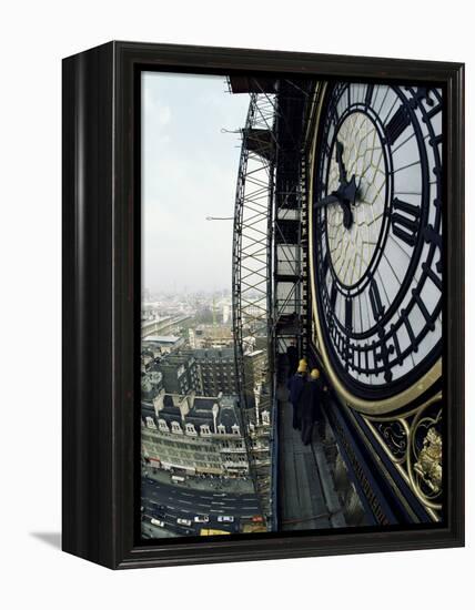 Close-Up of the Clock Face of Big Ben, Houses of Parliament, Westminster, London, England-Adam Woolfitt-Framed Premier Image Canvas