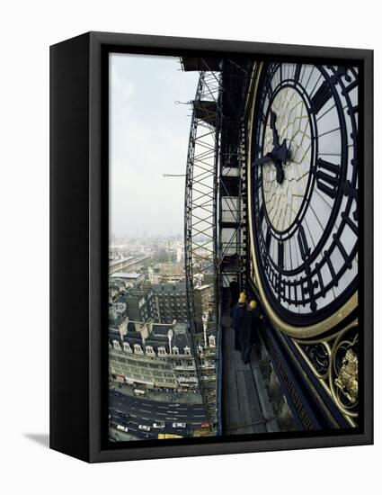 Close-Up of the Clock Face of Big Ben, Houses of Parliament, Westminster, London, England-Adam Woolfitt-Framed Premier Image Canvas