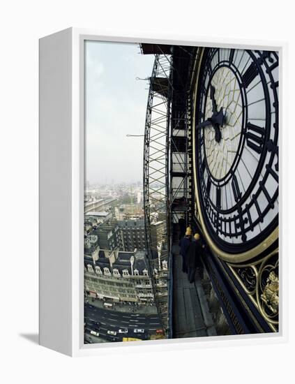 Close-Up of the Clock Face of Big Ben, Houses of Parliament, Westminster, London, England-Adam Woolfitt-Framed Premier Image Canvas