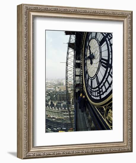 Close-Up of the Clock Face of Big Ben, Houses of Parliament, Westminster, London, England-Adam Woolfitt-Framed Photographic Print