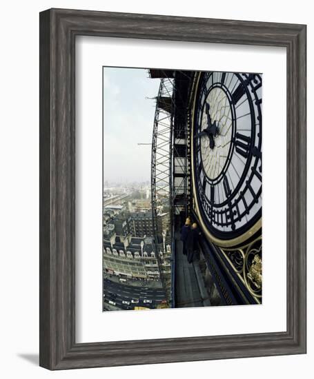 Close-Up of the Clock Face of Big Ben, Houses of Parliament, Westminster, London, England-Adam Woolfitt-Framed Photographic Print