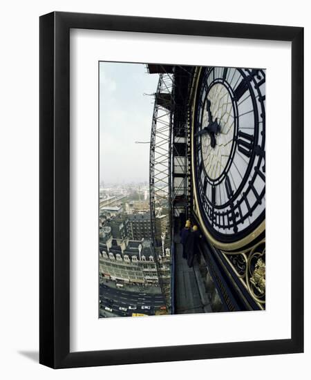 Close-Up of the Clock Face of Big Ben, Houses of Parliament, Westminster, London, England-Adam Woolfitt-Framed Photographic Print