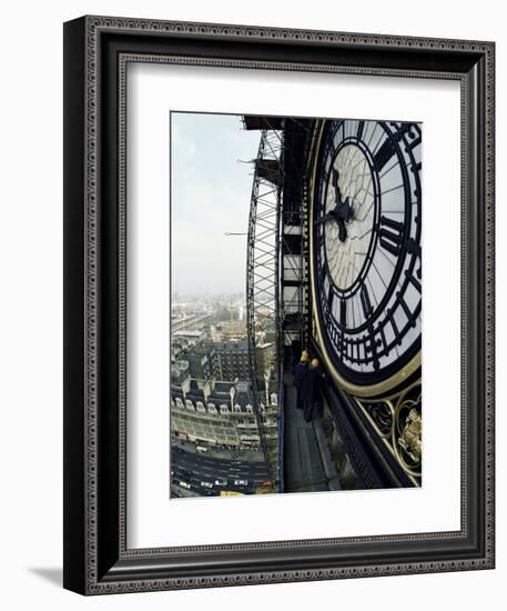 Close-Up of the Clock Face of Big Ben, Houses of Parliament, Westminster, London, England-Adam Woolfitt-Framed Photographic Print