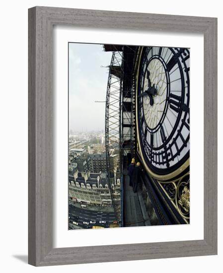 Close-Up of the Clock Face of Big Ben, Houses of Parliament, Westminster, London, England-Adam Woolfitt-Framed Photographic Print