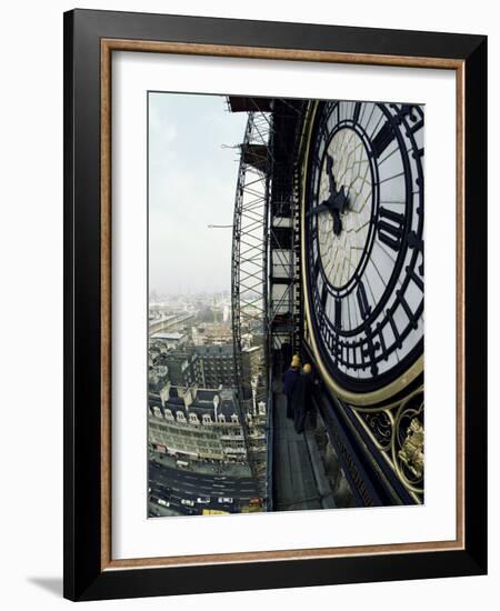 Close-Up of the Clock Face of Big Ben, Houses of Parliament, Westminster, London, England-Adam Woolfitt-Framed Photographic Print