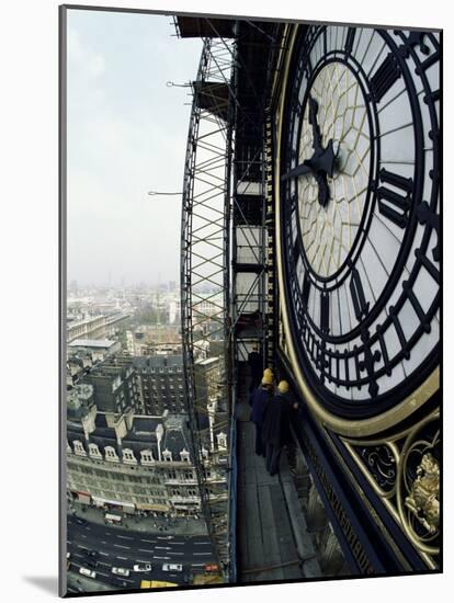 Close-Up of the Clock Face of Big Ben, Houses of Parliament, Westminster, London, England-Adam Woolfitt-Mounted Photographic Print