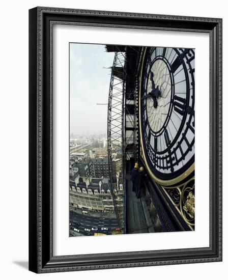 Close-Up of the Clock Face of Big Ben, Houses of Parliament, Westminster, London, England-Adam Woolfitt-Framed Photographic Print