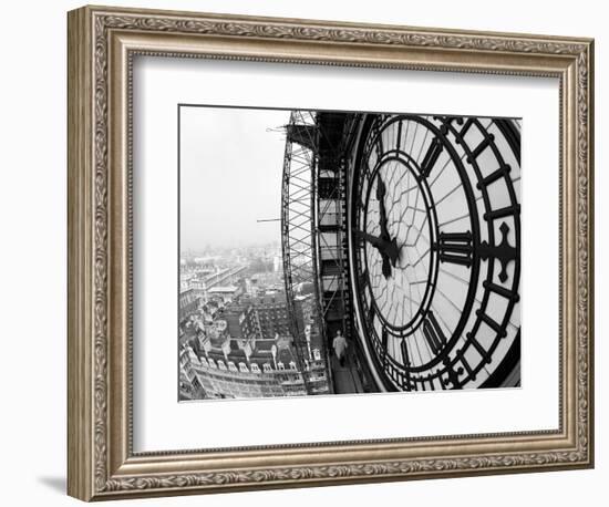 Close-Up of the Clock Face of Big Ben, Houses of Parliament, Westminster, London, England-Adam Woolfitt-Framed Photographic Print