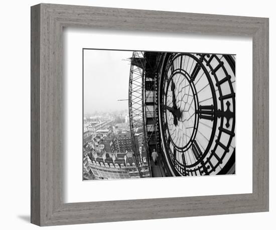 Close-Up of the Clock Face of Big Ben, Houses of Parliament, Westminster, London, England-Adam Woolfitt-Framed Photographic Print