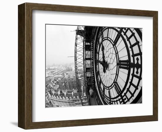 Close-Up of the Clock Face of Big Ben, Houses of Parliament, Westminster, London, England-Adam Woolfitt-Framed Photographic Print