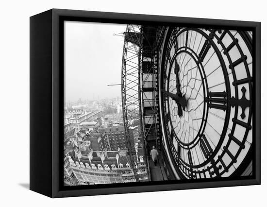 Close-Up of the Clock Face of Big Ben, Houses of Parliament, Westminster, London, England-Adam Woolfitt-Framed Premier Image Canvas