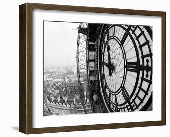 Close-Up of the Clock Face of Big Ben, Houses of Parliament, Westminster, London, England-Adam Woolfitt-Framed Photographic Print