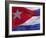 Close-up of the Cuban Flag, Havana, Cuba-Gavin Hellier-Framed Photographic Print