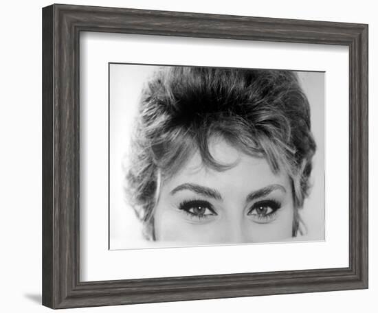 Close Up of the Eyes of Actress Sophia Loren-Alfred Eisenstaedt-Framed Photographic Print