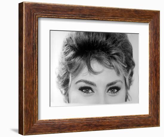 Close Up of the Eyes of Actress Sophia Loren-Alfred Eisenstaedt-Framed Photographic Print