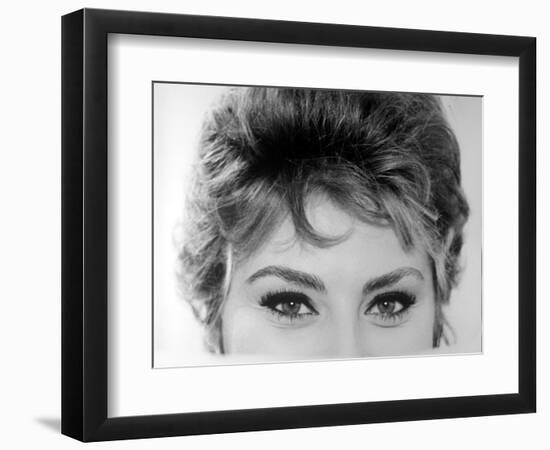 Close Up of the Eyes of Actress Sophia Loren-Alfred Eisenstaedt-Framed Photographic Print