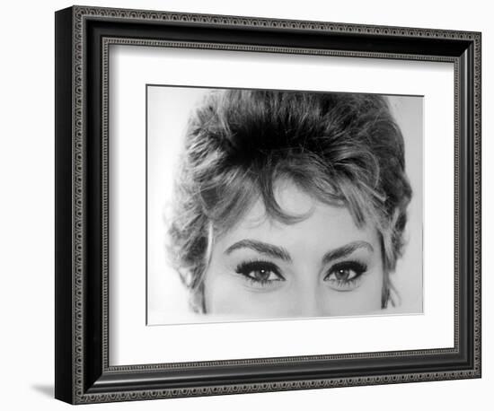 Close Up of the Eyes of Actress Sophia Loren-Alfred Eisenstaedt-Framed Photographic Print