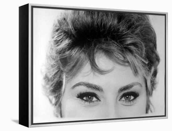 Close Up of the Eyes of Actress Sophia Loren-Alfred Eisenstaedt-Framed Premier Image Canvas