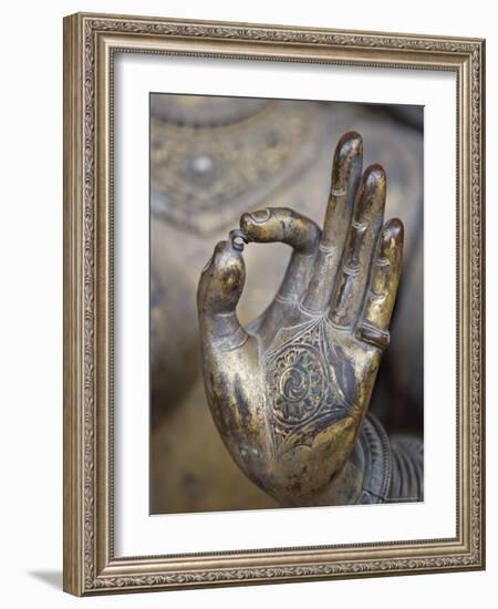 Close-Up of the Hand of Ganga, Kathmandu Valley, Nepal-Don Smith-Framed Photographic Print