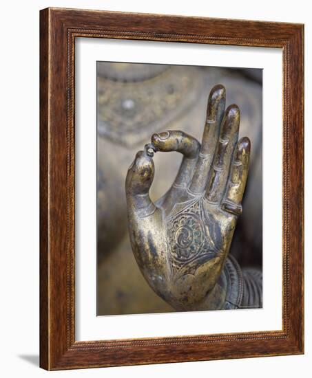 Close-Up of the Hand of Ganga, Kathmandu Valley, Nepal-Don Smith-Framed Photographic Print