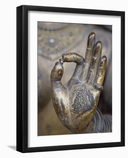 Close-Up of the Hand of Ganga, Kathmandu Valley, Nepal-Don Smith-Framed Photographic Print