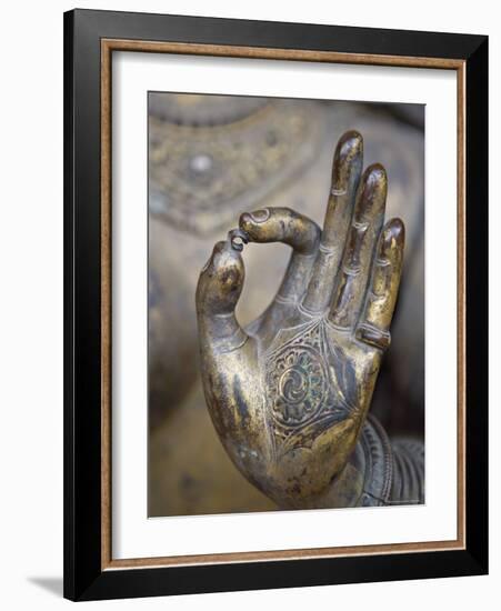 Close-Up of the Hand of Ganga, Kathmandu Valley, Nepal-Don Smith-Framed Photographic Print